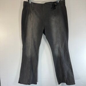 Lee Heritage Womens 44W 2X-Plus Gray Denim Pants‎ High Rise Stretch Bootcut NWT